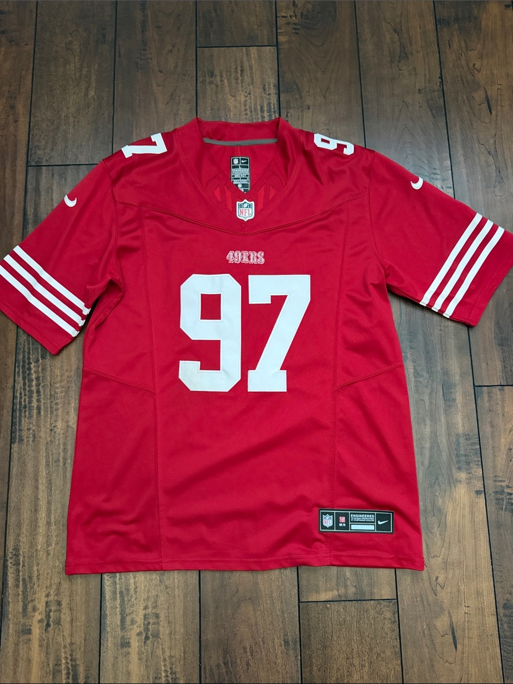 Men’s- Nike Red San Francisco 49ers #97 Football Jersey